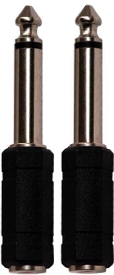 KARMA CA 8250 Coppia riduttori da presa 3,5mm stereo a Jack 6,3mm mono - TechSoundSystem.com