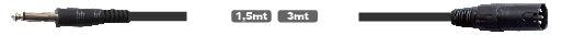 KARMA CA 8255 Cavo Audio 1,5mt JAck 6,3 mono /XLR m - TechSoundSystem.com