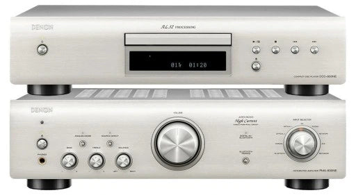 Denon PMA-600NE + DCD-600NE SILVER Amplificatore Integrato 2 X 70W + Lettore CD Hi-fi