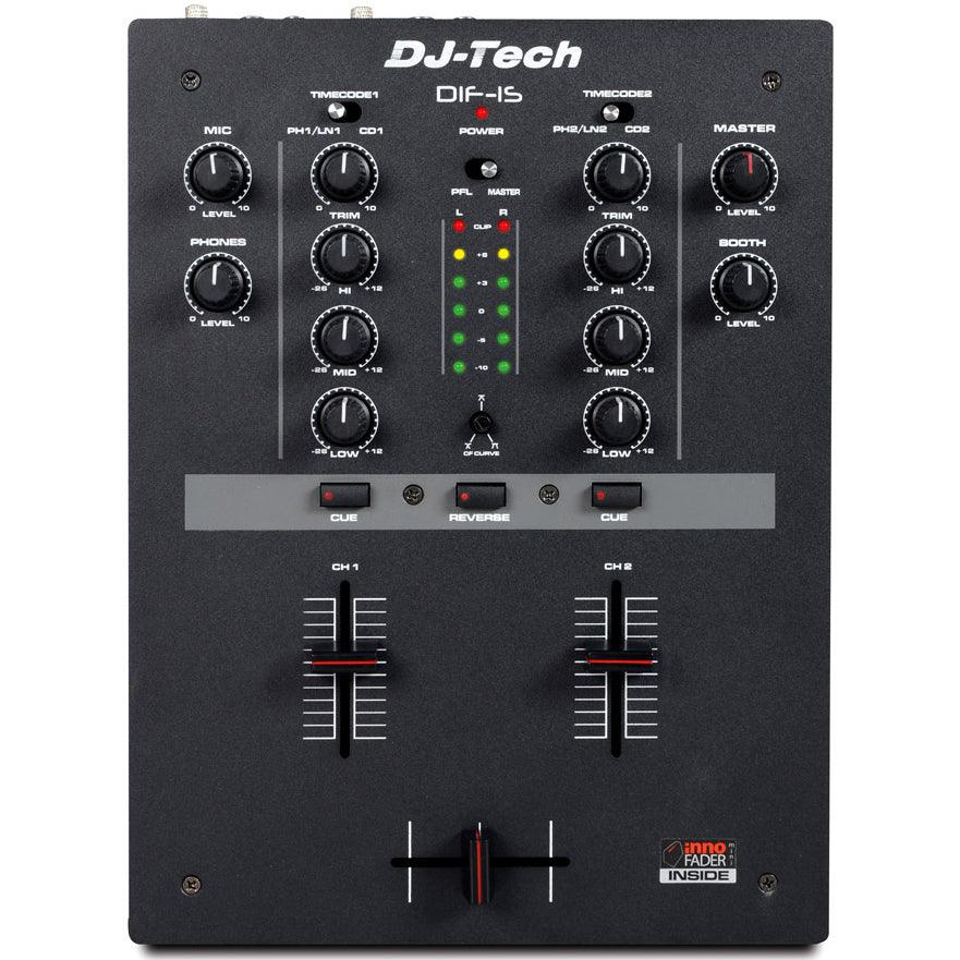 DJ TECH DIF 1S MIXER 2 CANALI CON MINI INNOFADER - TechSoundSystem.com