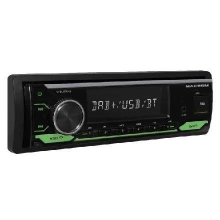 Macrom M-DL4300DAB autoradio 1DIN con DAB+, Bluetooth,USB e SD