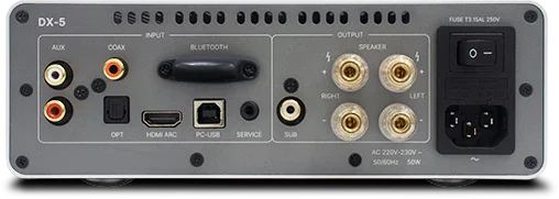 Rotel DX-5 Amplificatore integrato 2 canali con DAC ESS Sabre ES9039Q2M da 768kHz