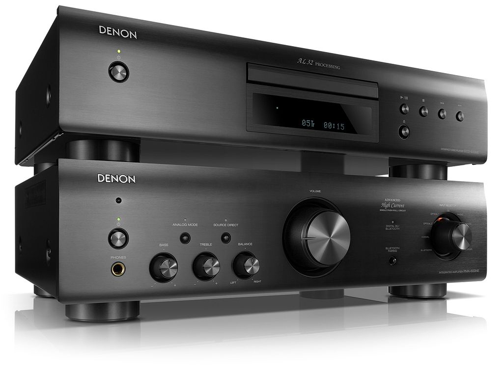 Denon PMA-600NE + DCD-600NE BLACK Amplificatore Integrato 2 X 70W + Lettore CD Hi-fi