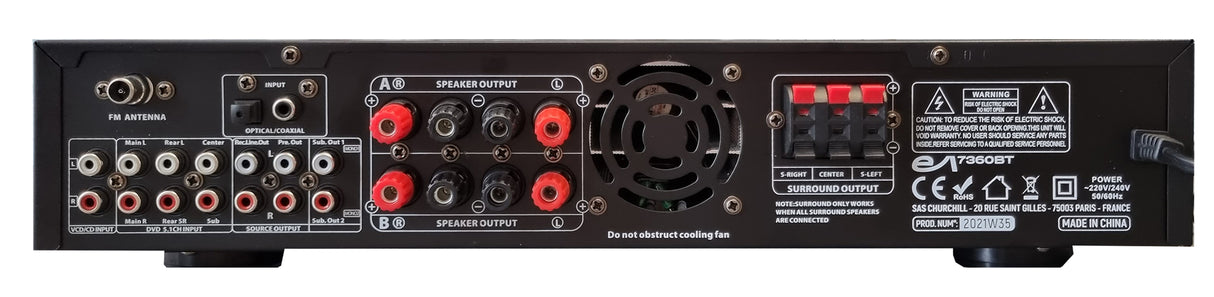 EA EA 7360BT Amplificatore HiFi 7.2