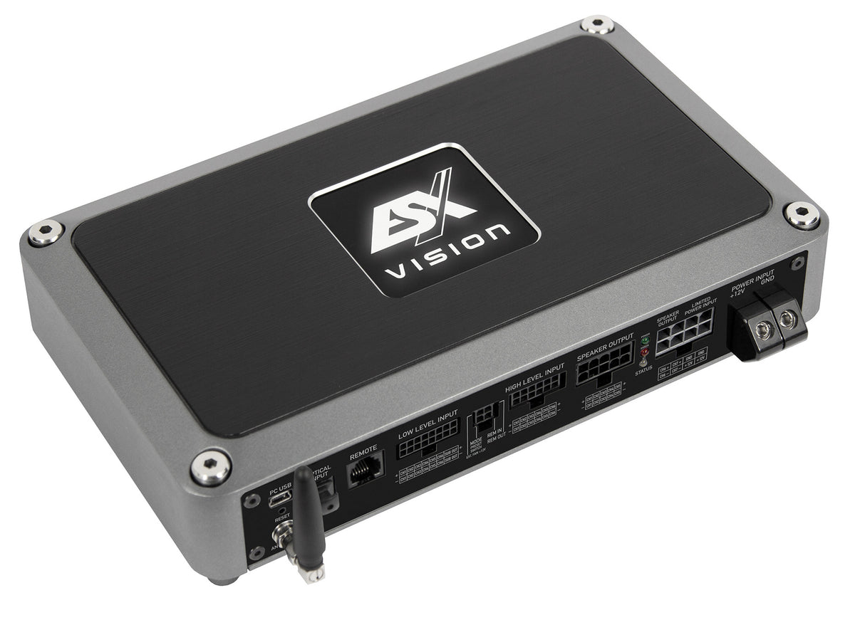 ESX VE900.7SP amplificatore in Classe D a 7 canali con DSP a 8 canali