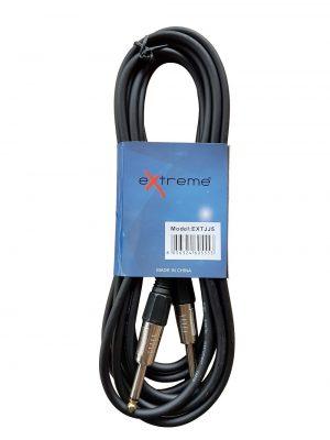 EXTREME CAVO JACK JACK MONO 14''/ 6.3mm DA 5 MT COLORE NERO - TechSoundSystem.com