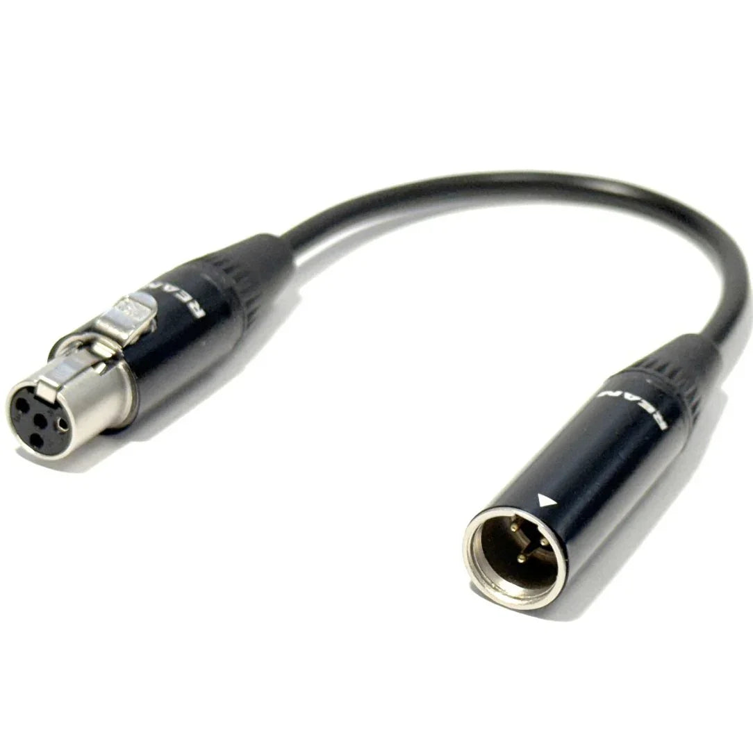 EXTREME CAVO ADATTATORE DA SHURE TQG MINI CANNON 4 POLI NEUTRIK REAN FEMMINA A AKG TQG MINI CANNON 3 POLI REAN MASCHIO