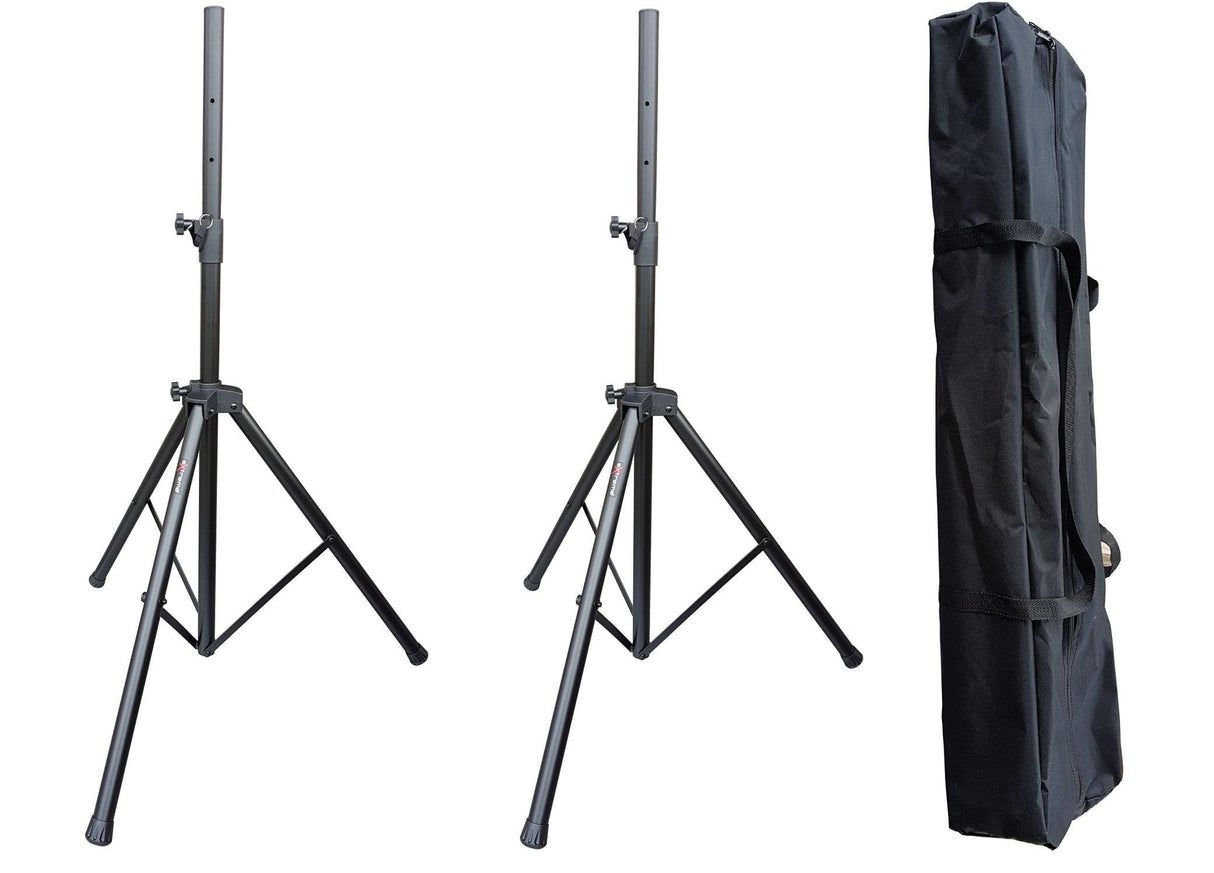 EXTREME SS-PACK S SPEAKER STAND PROFESSIONALI KIT SET SUPPORTI CASSE IN ACCIAIO CON BORSA TRASPORTO ALTEZZA REGOLABILE SISTEMA DI SICUREZZA IN ACCIAIO - TechSoundSystem.com