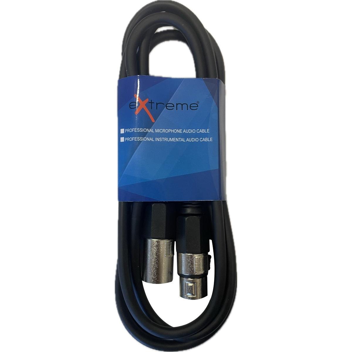 EXTREME XX1 CAVO MICROFONO/CASSE 1 METRO 1 CONNETTORE XLR MASCHIO 1 FEMMINA CAVO MICROFONICO 6.5MM - TechSoundSystem.com