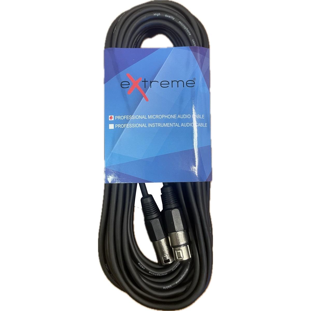 EXTREME XX8 CAVO MICROFONO/CASSE 8 METRI 1 CONNETTORE XLR MASCHIO 1 FEMMINA CAVO MICROFONICO 6.5MM - TechSoundSystem.com