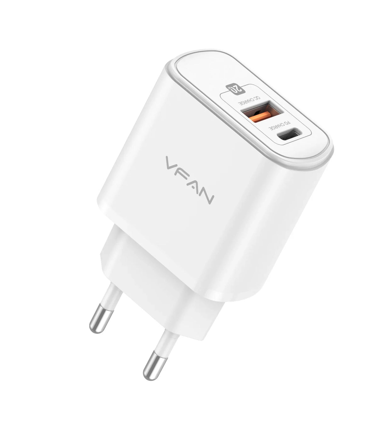 VIPFAN E 13 Caricatore USB + Type C - PD 20W Rapido