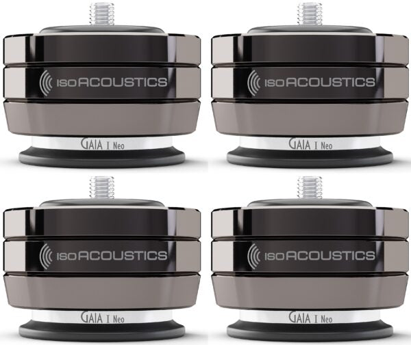 Isoacoustics GAIA I NEO Isolanti acustici per diffusori, Peso ammesso 100 Kg (set da 4 PZ)