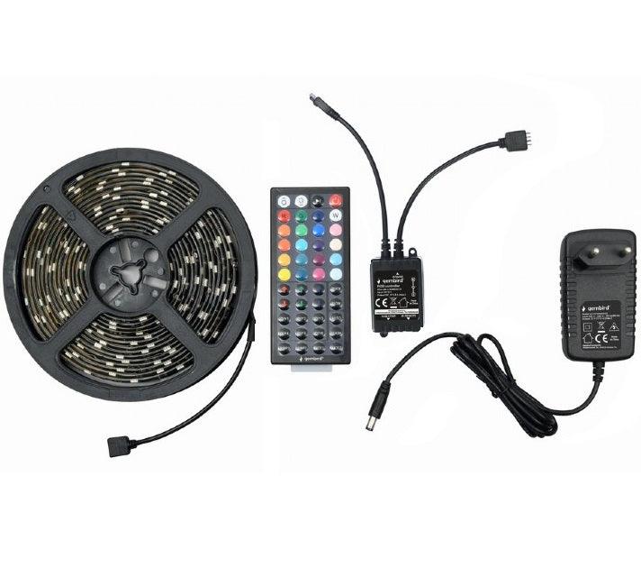 GEMBIRD LED-S-RGB500-01 STRISCIA LED RGB IP65 5 METRI + TELECOMANDO DI CONTROLLO - TechSoundSystem.com