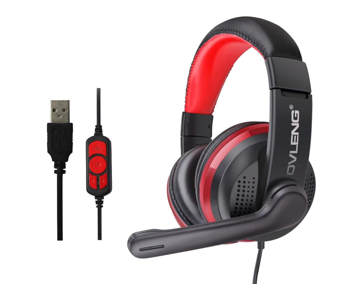 OVLENG GT 91 Cuffia USB con microfono - TechSoundSystem.com