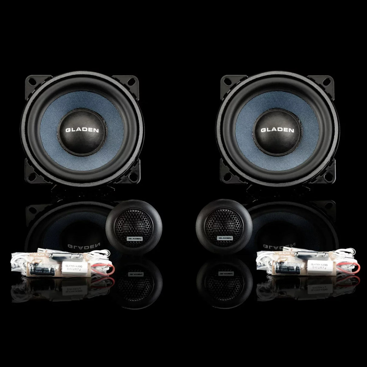 Gladen ALPHA 100-G2 Kit di altoparlanti mid-woofer a 2 vie 100mm 3 Ohm 85W