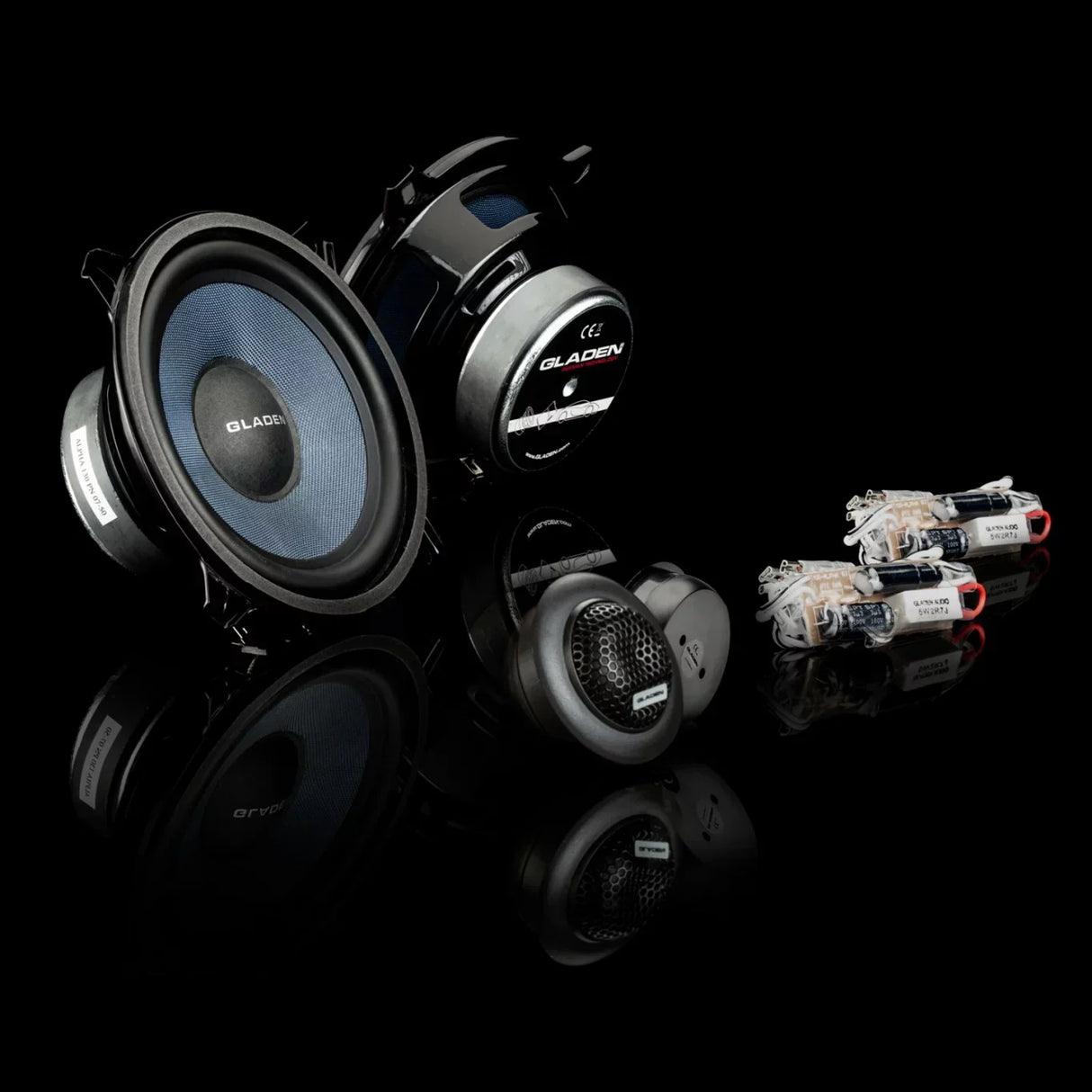 Gladen ALPHA 130-G2 Kit di altoparlanti mid-woofer a 2 vie 130mm 3 Ohm 95W