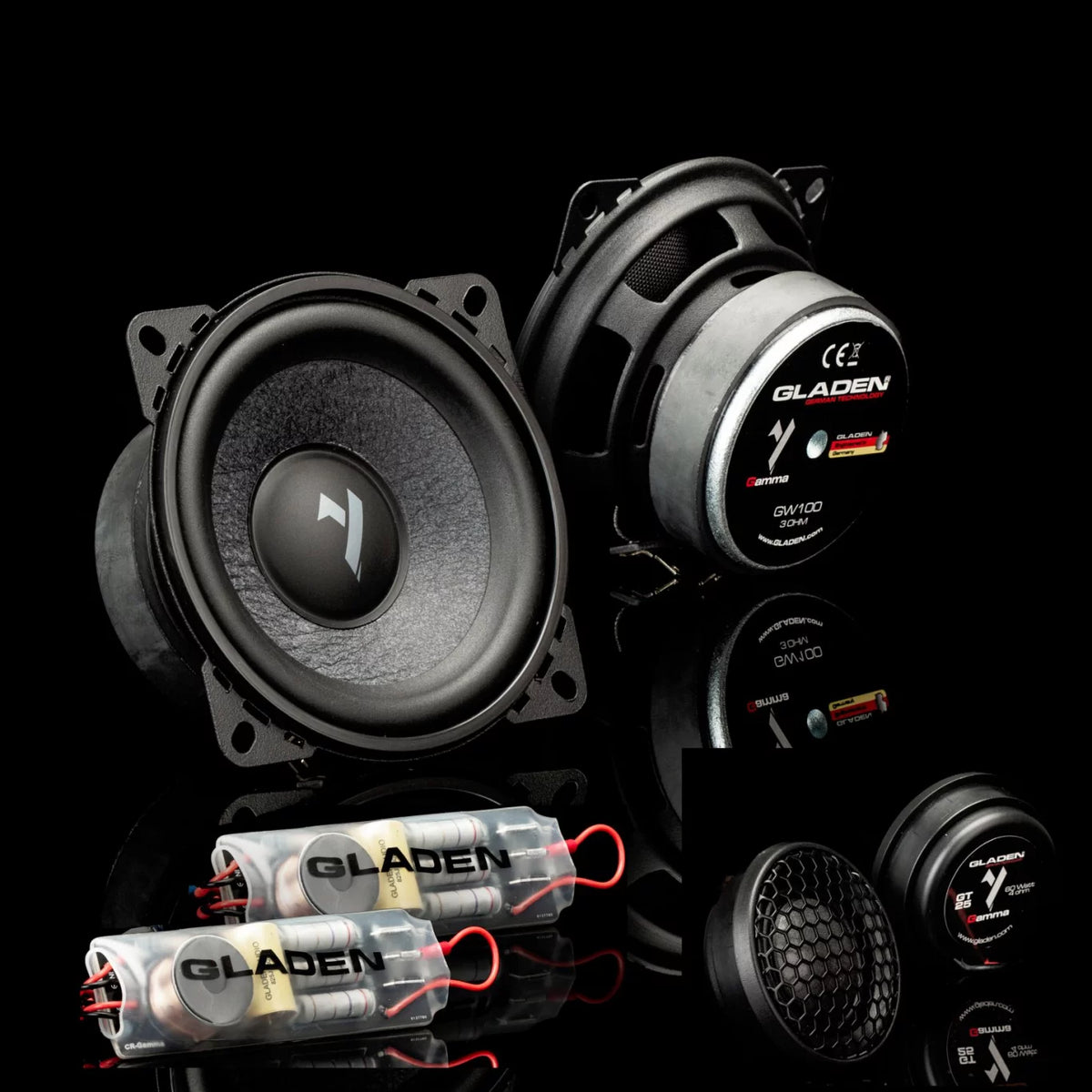 Gladen Gamma 100.2 kit due vie da 100 mm 140W