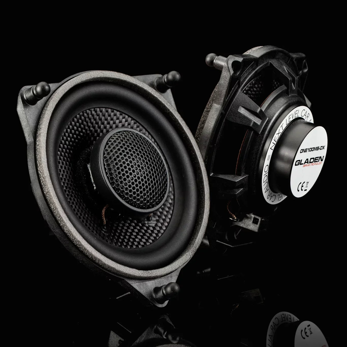 Gladen ONE 100 MB-DX coppia altoparlanti coassiali da 100mm 4 Ohm 120W per Mercedes classe C