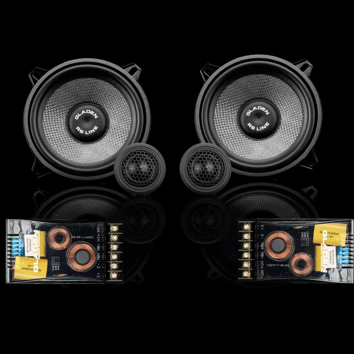 Gladen RS 130-G2 Kit di altoparlanti a 2 vie 130mm 3 Ohm 135W