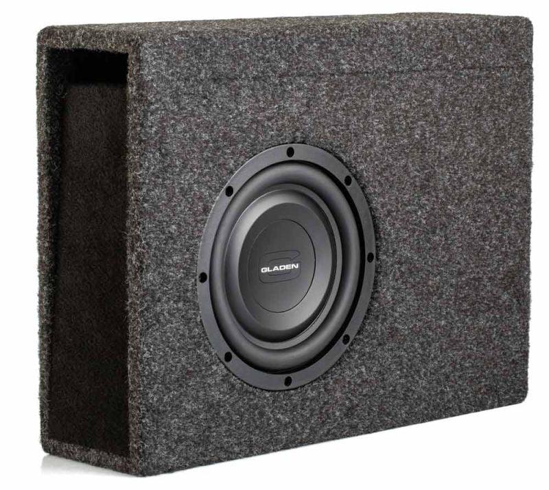 Gladen RSX 08 SLIM VB-CU subwoofer passivo in cassa chiusa da 200mm 4 Ohm 400W