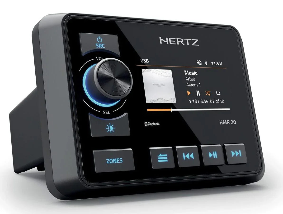 Hertz HMR 20 DAB+ ricevitore multimediale digitale marino Bluetooth 5.0 4x50W