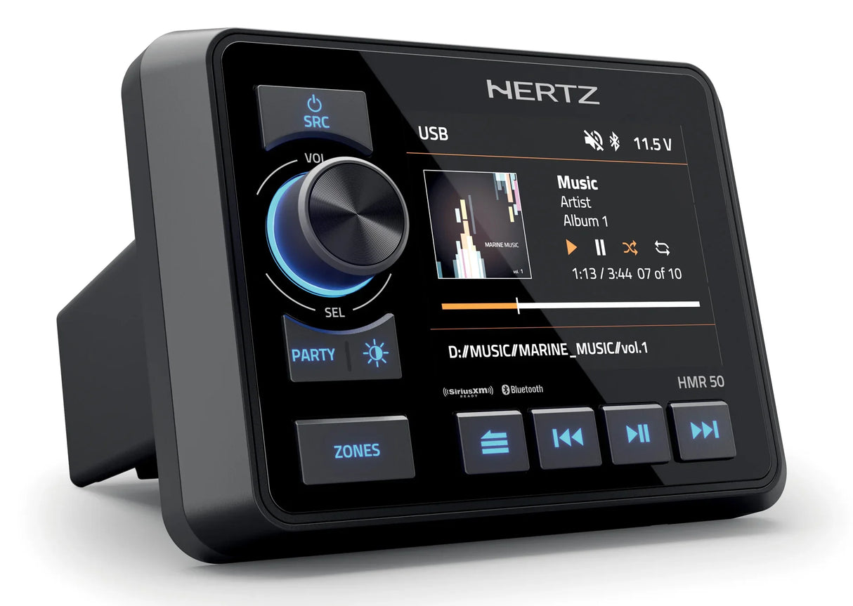 Hertz HMR 50 ricevitore multimediale digitale marino Bluetooth 5.0 4x50W
