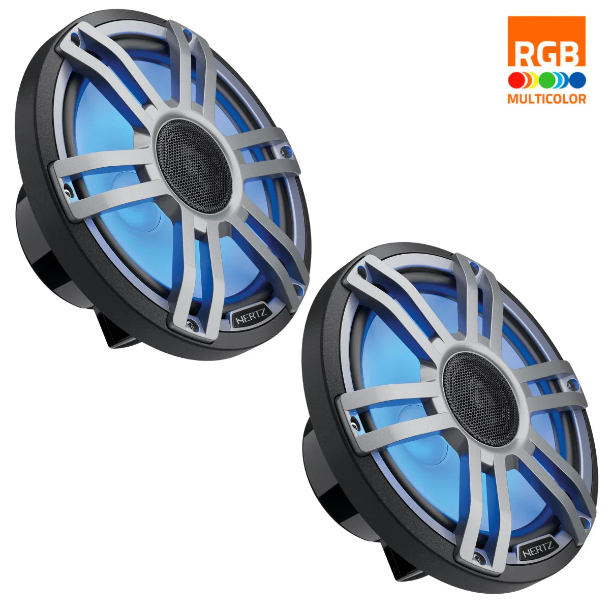 Hertz HMX 8 S-LD-SW/G coppia di altoparlanti nautici coassiali high-end 200mm 4 Ohm 200W