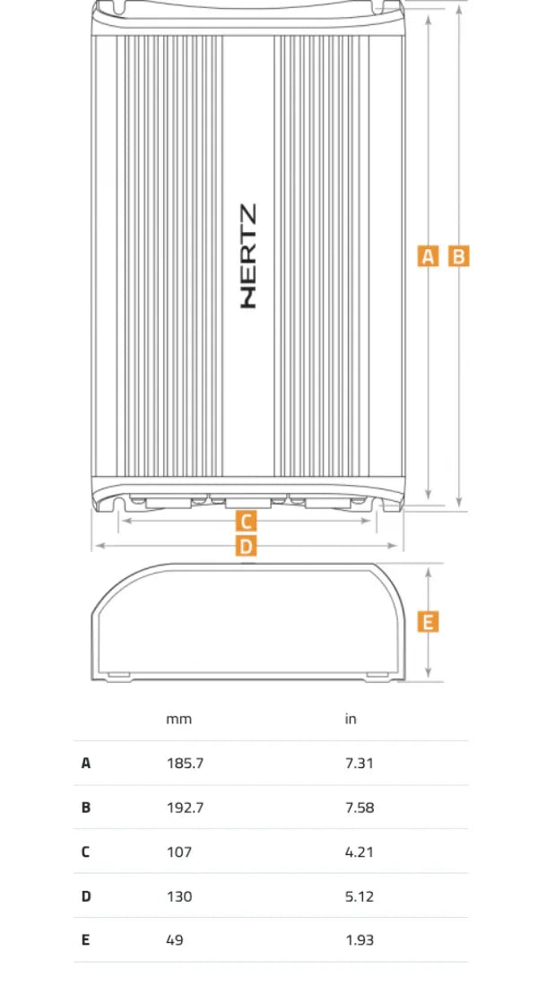 Hertz SP 4.500 amplificatore 4 canali in classe D 600W