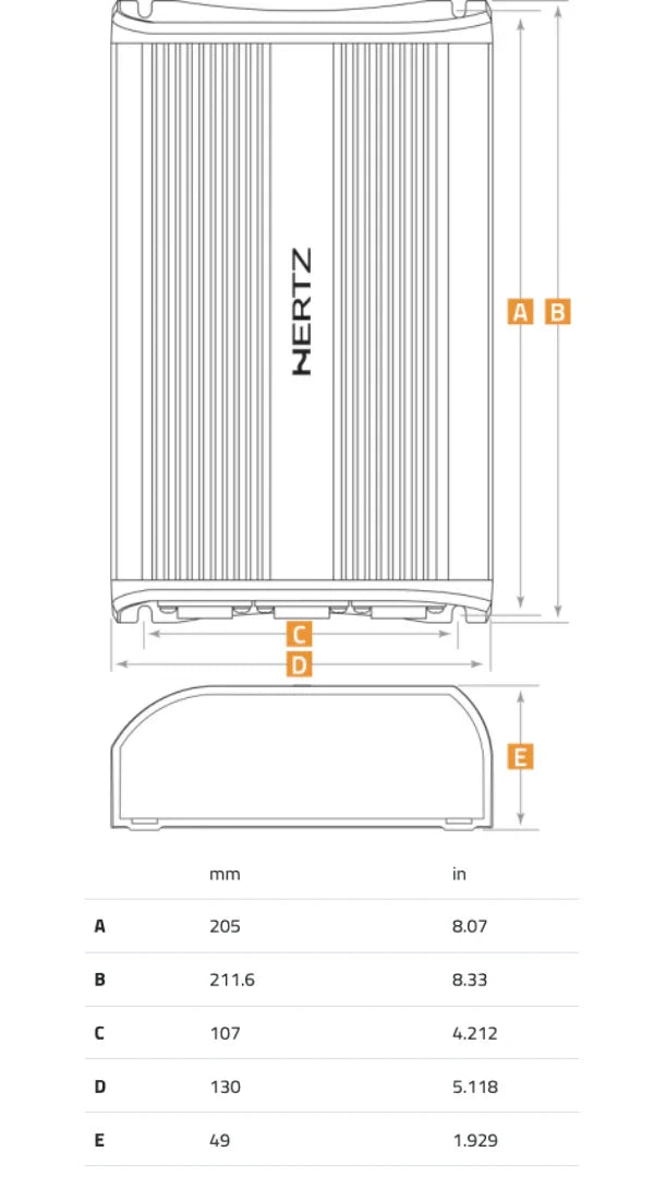 Hertz SP 4.900 amplificatore 4 canali in classe D 1000W