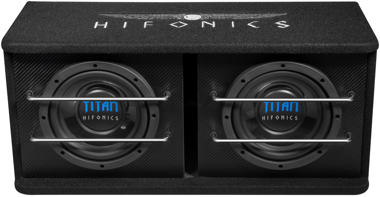 Hifonics TDA-200R Subwoofer in cassa Bass Reflex doppia attiva da 2 x 200mm 600W