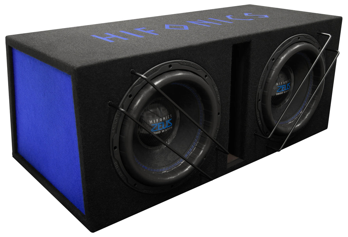 Hifonics ZSPL12DUAL Subwoofer in cassa Bassreflex doppio da 2 x 300mm 4+4 Ohm 3600W