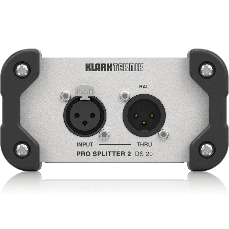 KLARK TEKNIK DS20 SPLITTER PASSIVO 1 IN 2 OUT CON TRASFORMATORE MIDAS E GAMMA DINAMICA ESTESA - TechSoundSystem.com