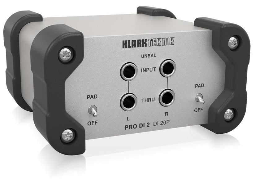 KLARK TEKNIK DI-20P DI-BOX PASSIVA STEREO TRASFORMATORI MIDAS USCITA MONO SOMMATA - TechSoundSystem.com