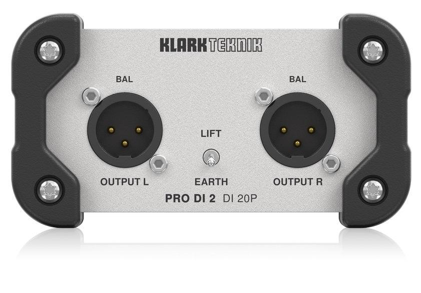 KLARK TEKNIK DI-20P DI-BOX PASSIVA STEREO TRASFORMATORI MIDAS USCITA MONO SOMMATA - TechSoundSystem.com