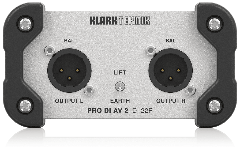 KLARK TEKNIK DI-22P DI-BOX PASSIVA STEREO TRASFORMATORI MIDAS CONNETTORI NEUTRIK - TechSoundSystem.com