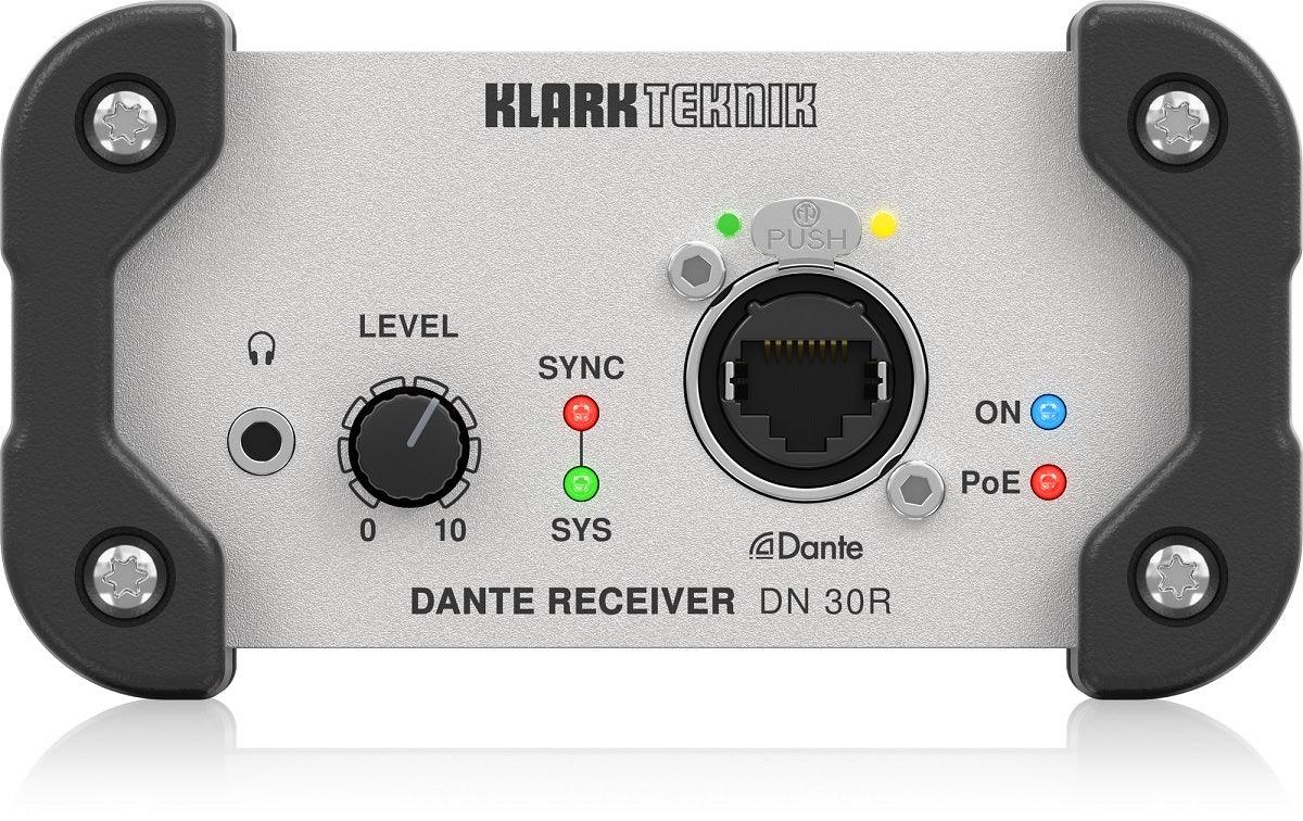 KLARK TEKNIK DN30R RICEVITORE AUDIO DANTE 2 CANALI D/A 96KHZ - TechSoundSystem.com