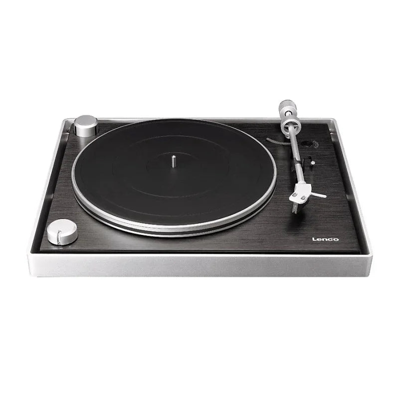 Lenco L-455 Giradischi AudioPhile in metallo Telaio in alluminio, Testina Ortofon 2M Red