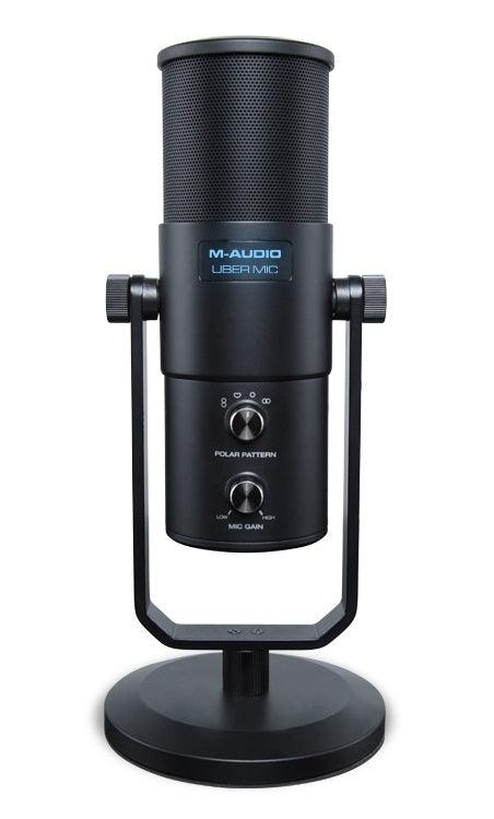 M-AUDIO UBER MIC MICROFONO A CONDENSATORE USB CON 4 DIAGRAMMI POLARI SELEZIONABILI - TechSoundSystem.com