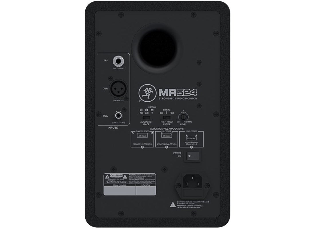 MACKIE MR524 MONITOR DA STUDIO BIAMPLIFICATO 2 VIE 50 WATT 5" - TechSoundSystem.com