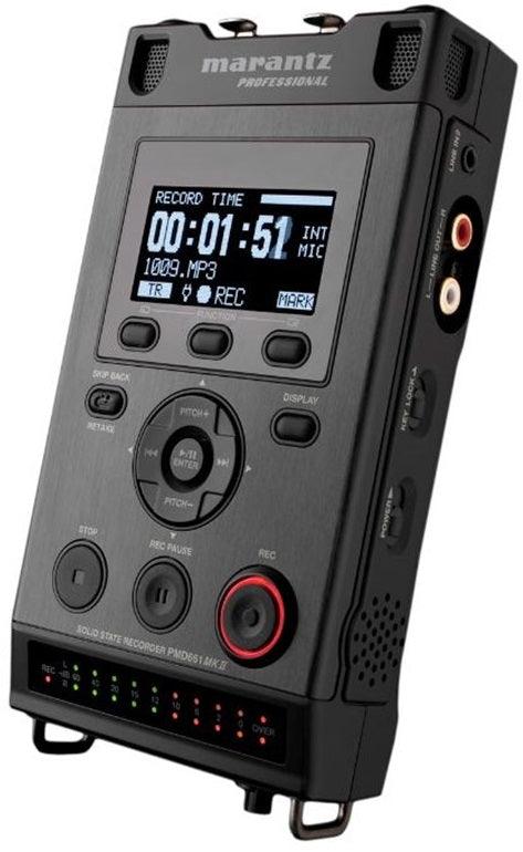 MARANTZ PMD661-MKIII REGISTRATORE AUDIO STATO SOLIDO PORTATILE CAVI USB/AUDIO ALIMENTATORE ADATTATORI SD-CARD CD/SOFTWARE - TechSoundSystem.com