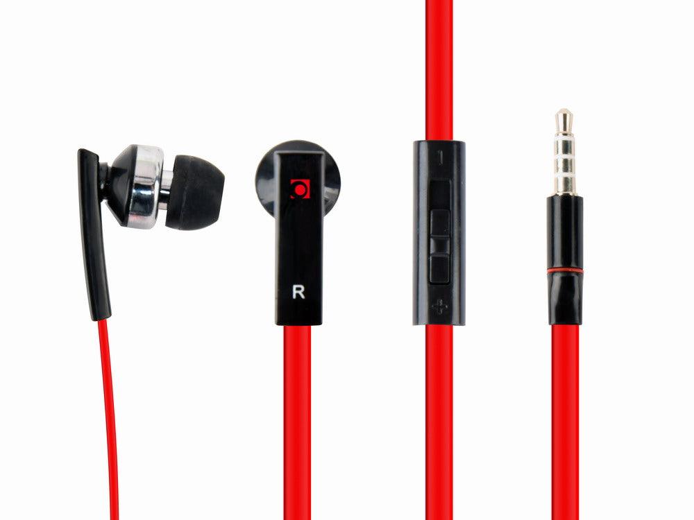 GMB AUDIO EARPHONES WITH MICROPHONE AND VOLUME CONTROL, 'PORTO' - TechSoundSystem.com