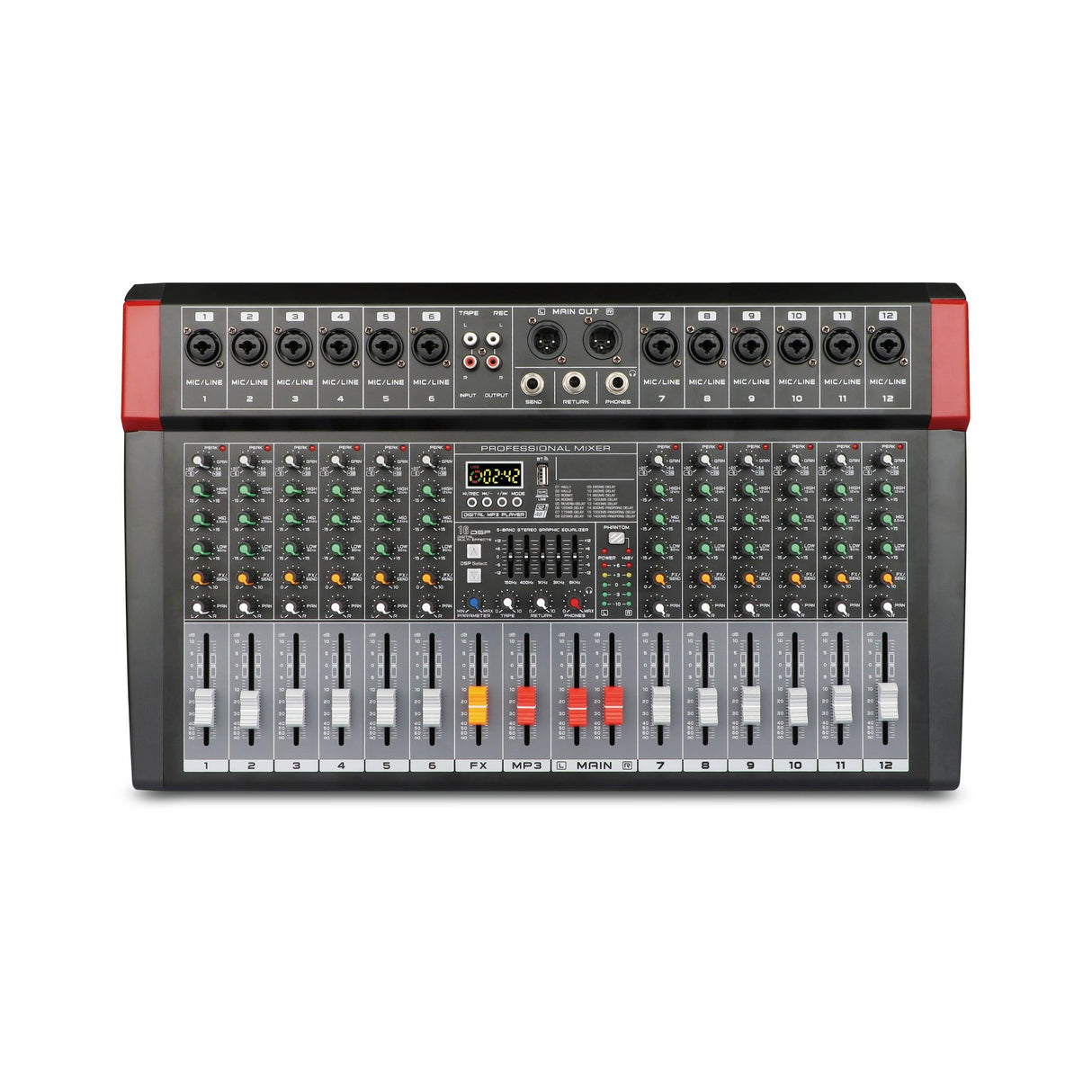 GLEMM MXP 14C Mixer microfonico 14 canali - TechSoundSystem.com