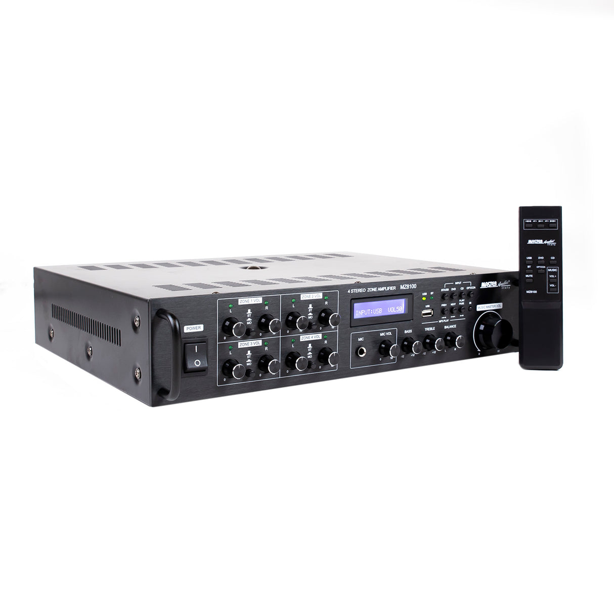 BUNDLE Master Audio: MZ8100/NB600W Amplificatore multizona filodiffusione + 8 casse