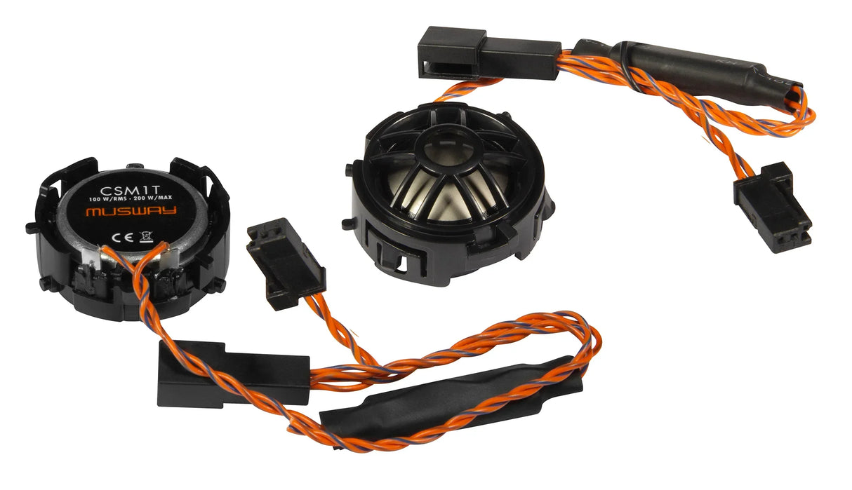 Musway CSM1T coppia di tweeter in titanio da 25mm e 200W per Mercedes classe C/GLC/E