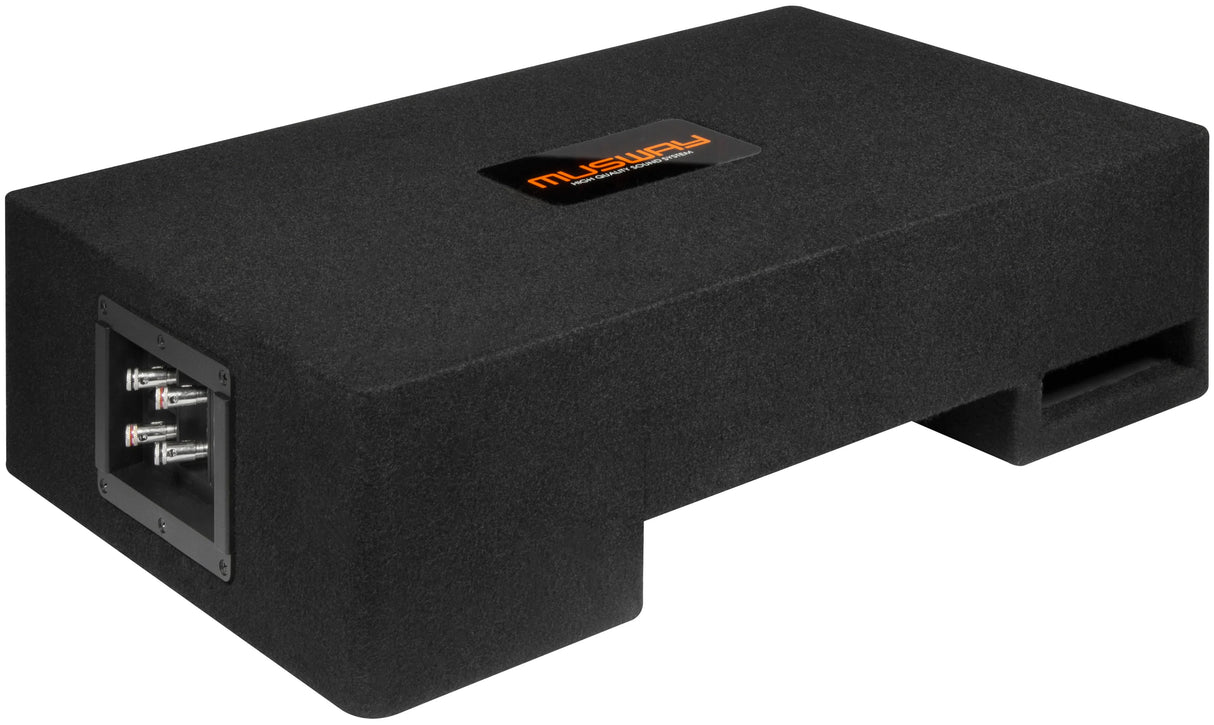 Musway MF108Q subwoofer bassreflex piatto downfire 200mm 2+2 Ohm 400W