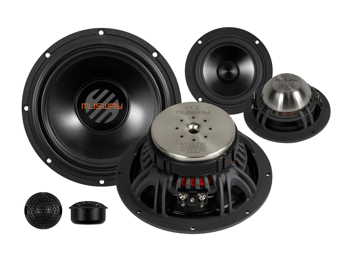 Musway MG6.3A kit a 3 vie attivo da 165mm 4 Ohm 250W