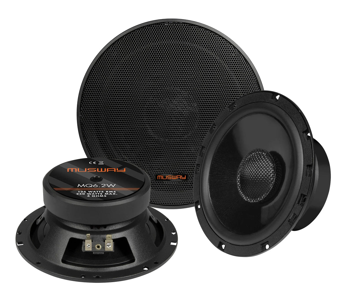 Musway MQ6.2W altoparlanti per kickbass da 165mm 4 Ohm 250W