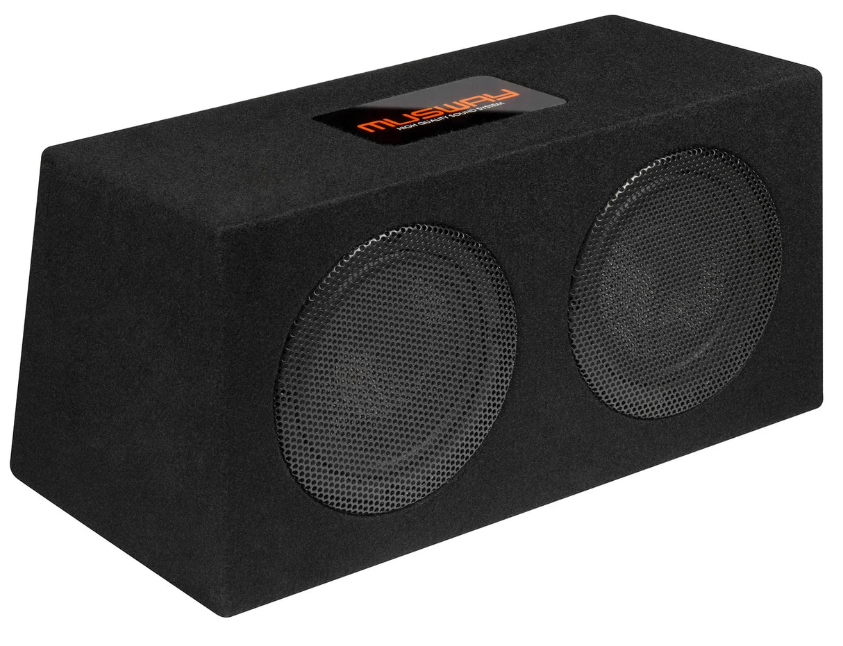 Musway MR208Q subwoofer bassreflex 2 x 200mm 2+2 Ohm 800W