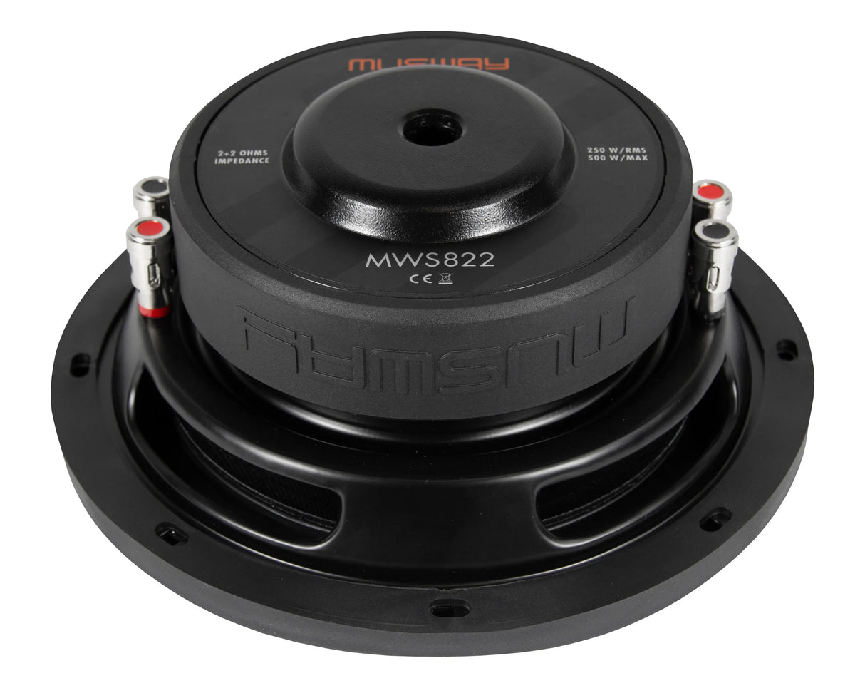 Musway MWS822 subwoofer piatto da 200mm 2 + 2 Ohm 500W