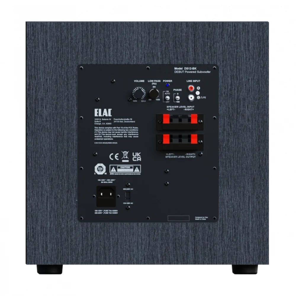 ELAC Debut 3.0 DS123 subwoofer attivo SMART da 12” e 250W